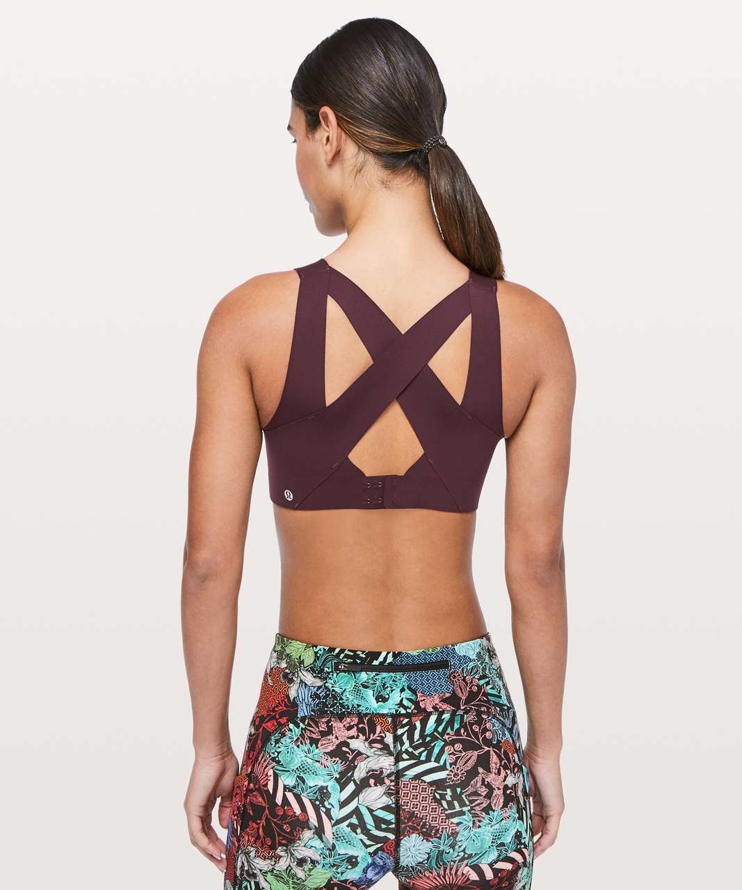 lululemon Enlite Bra Weave High Support Dissolve Desert Teal Size