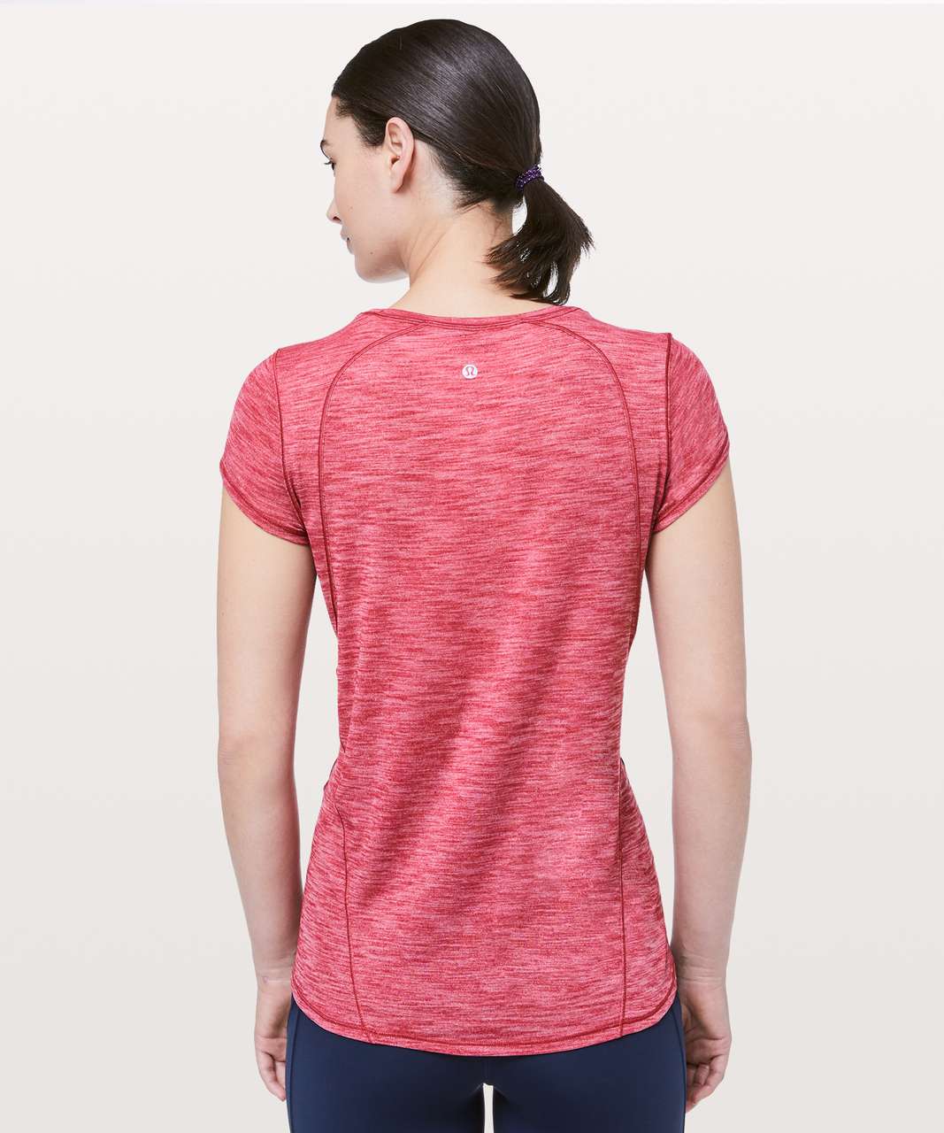 Lululemon Another Mile Short Sleeve - Heathered Violet Red