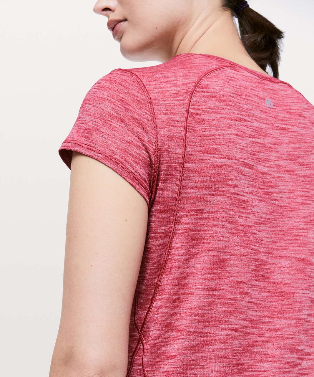 Lululemon Another Mile Short Sleeve - Heathered Violet Red