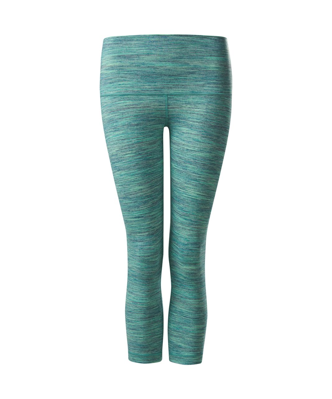 Lululemon Wunder Under Crop (Hi-Rise) - Space Dye Camo Alberta Lake Fresh  Teal - lulu fanatics