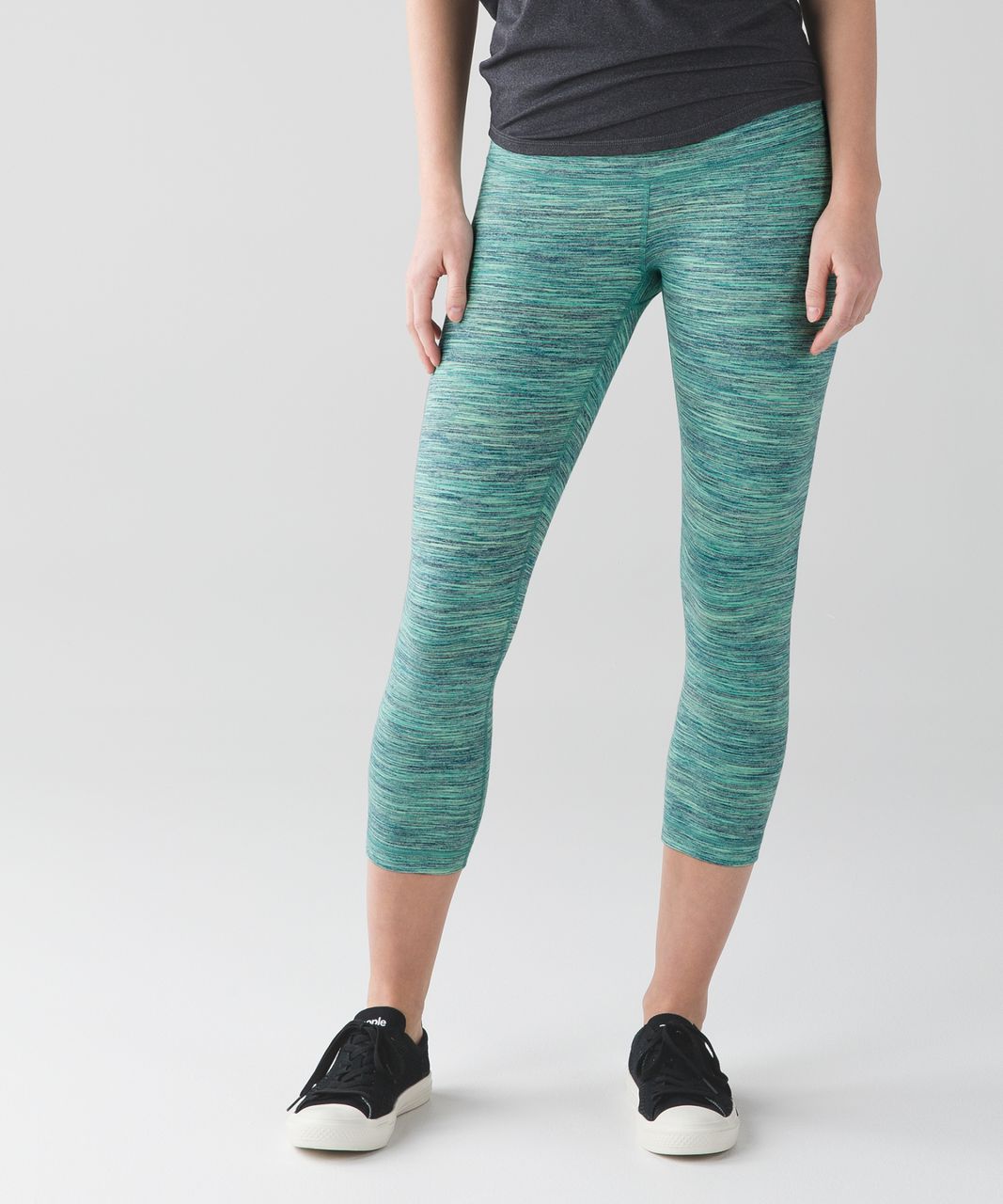 Lululemon Wunder Under Crop (Hi-Rise) - Space Dye Camo Alberta Lake Fresh  Teal - lulu fanatics