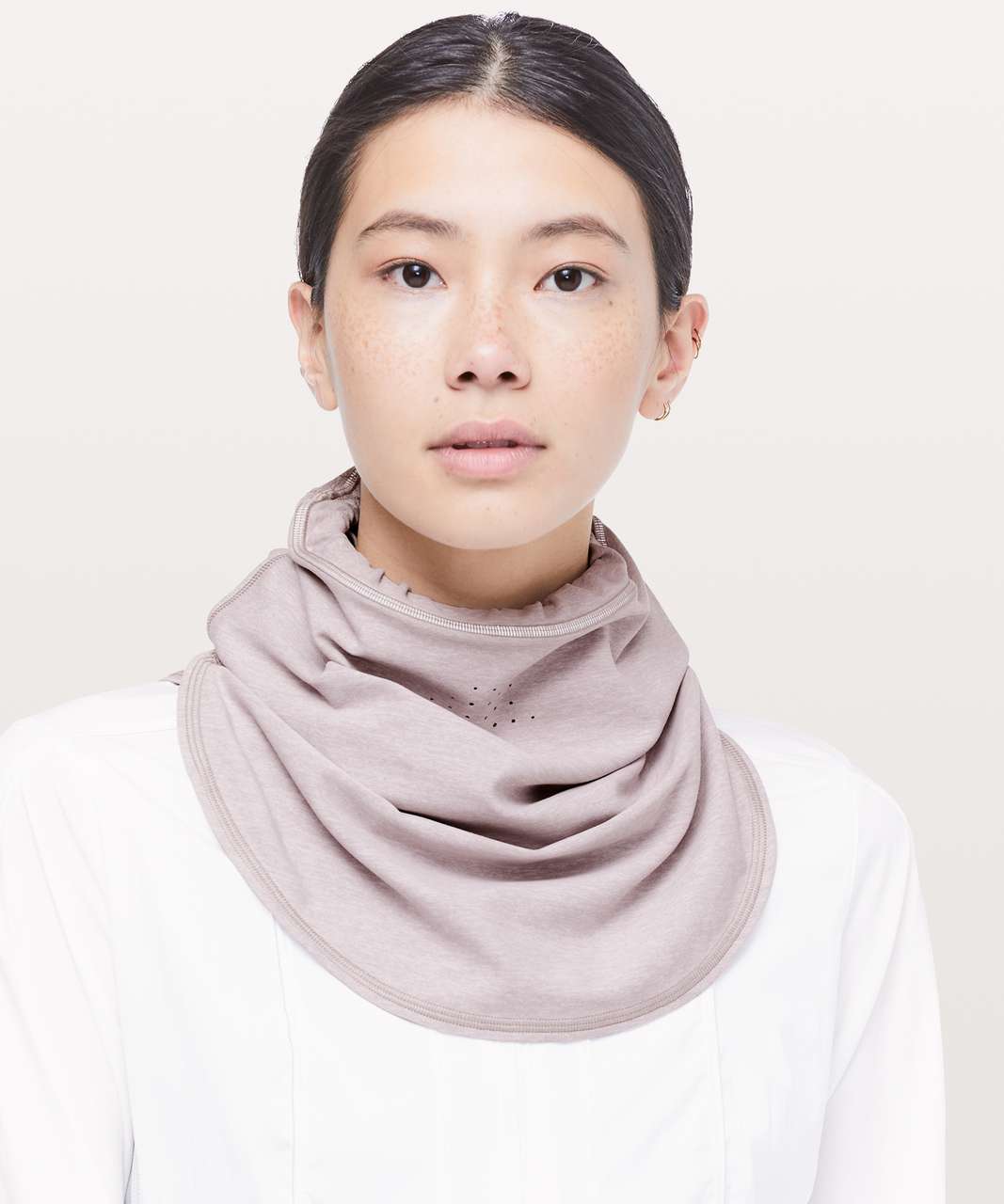 Lululemon Cross Chill Run Neckwarmer - Heathered Smoky Blush