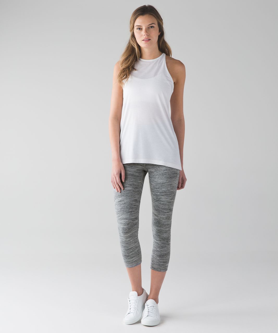 Lululemon Wunder Under Crop (Hi-Rise) - Foli Manifesto White