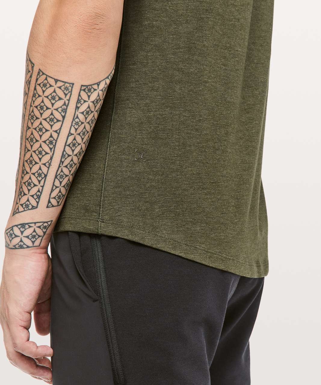 Lululemon 5 Year Basic Tee *Updated Fit - Heathered Dark Olive