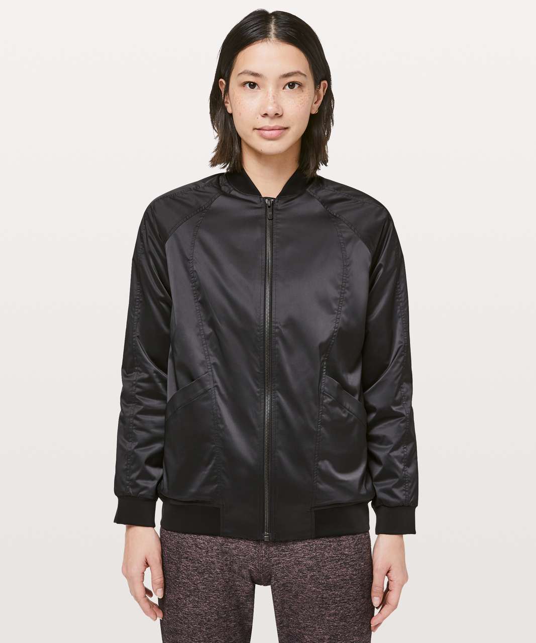 Lululemon Trace Back Bomber - Black - lulu fanatics