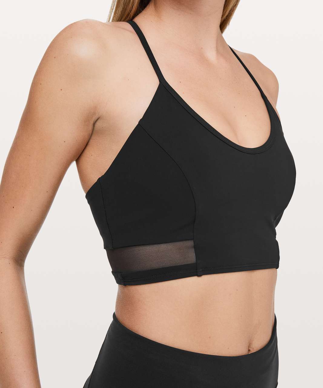 Strappy Sports Bra - Lucky Spots (Black & Jet Stream)