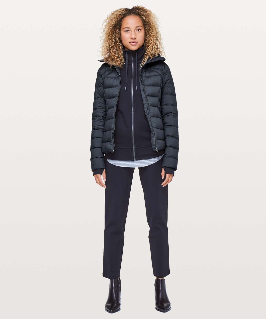 Lululemon Pack It Down Jacket *Shine - Black - lulu fanatics