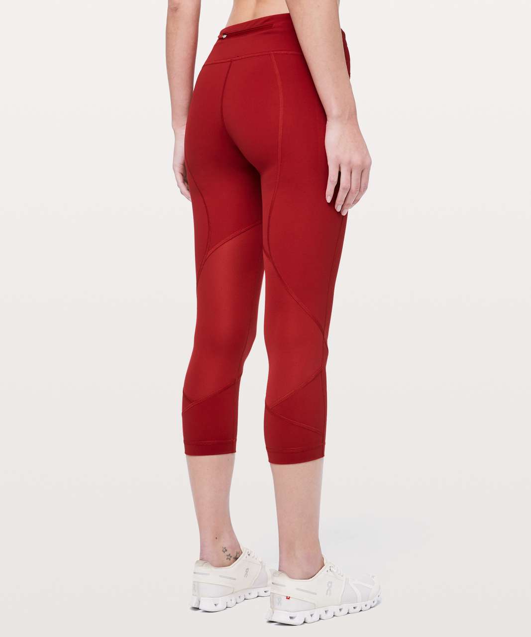 lululemon pace rival crop red