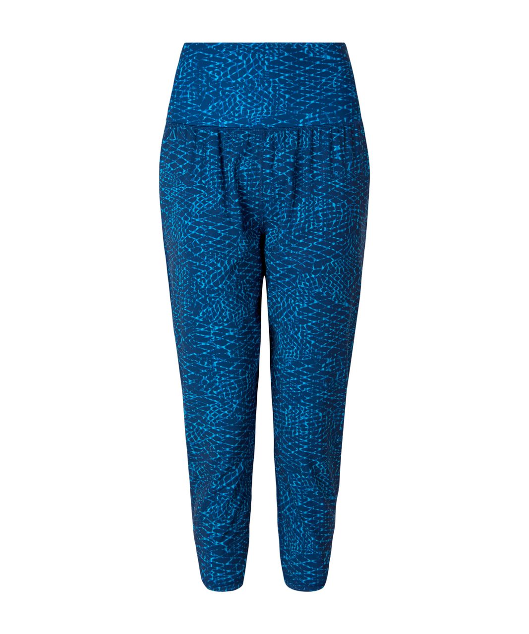 Lululemon Tranquil Crop - Samba Snake Kayak Blue Hero Blue