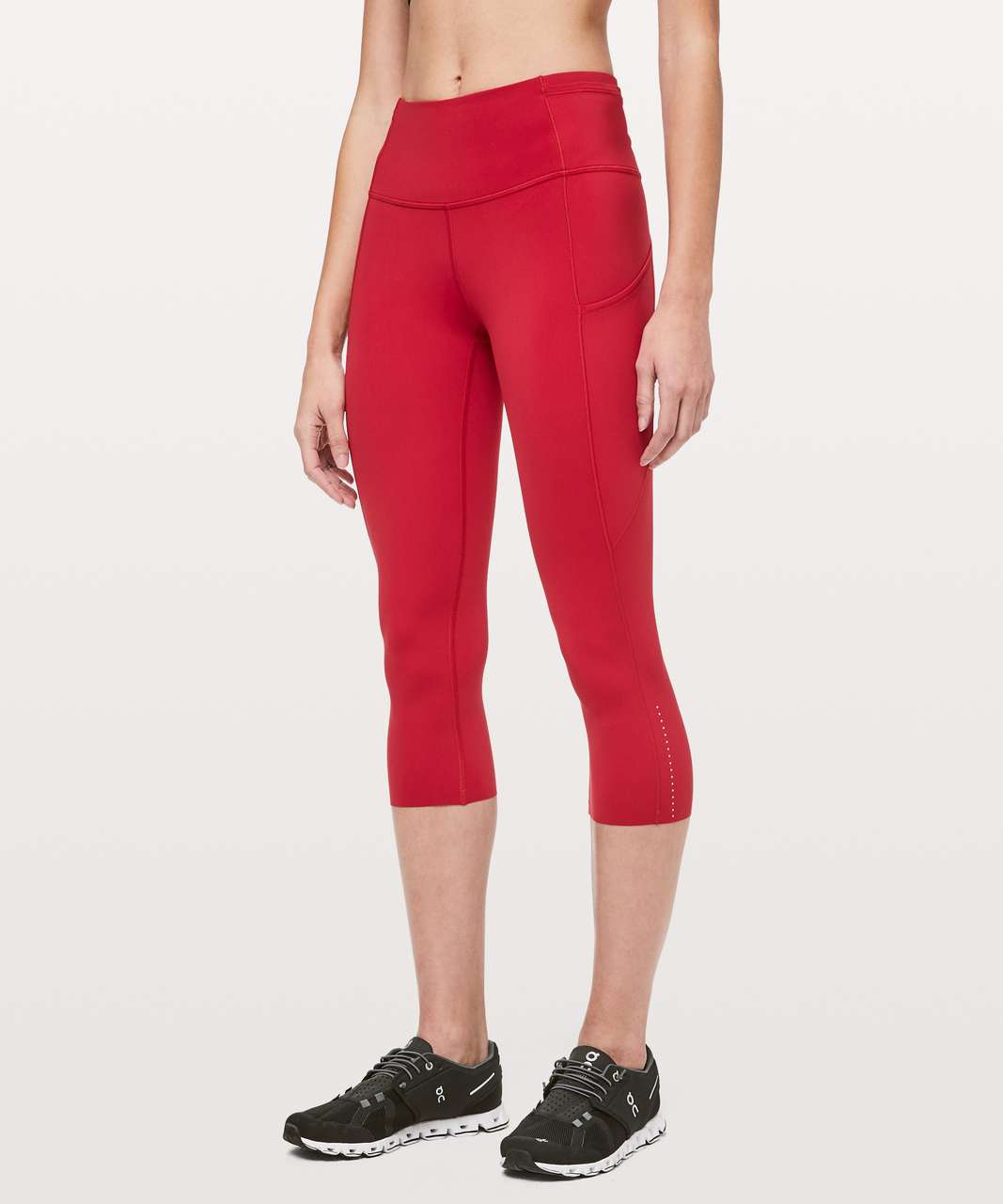 Lululemon fast and free 25” in dark red, Women's Fashion, Activewear on  Carousell