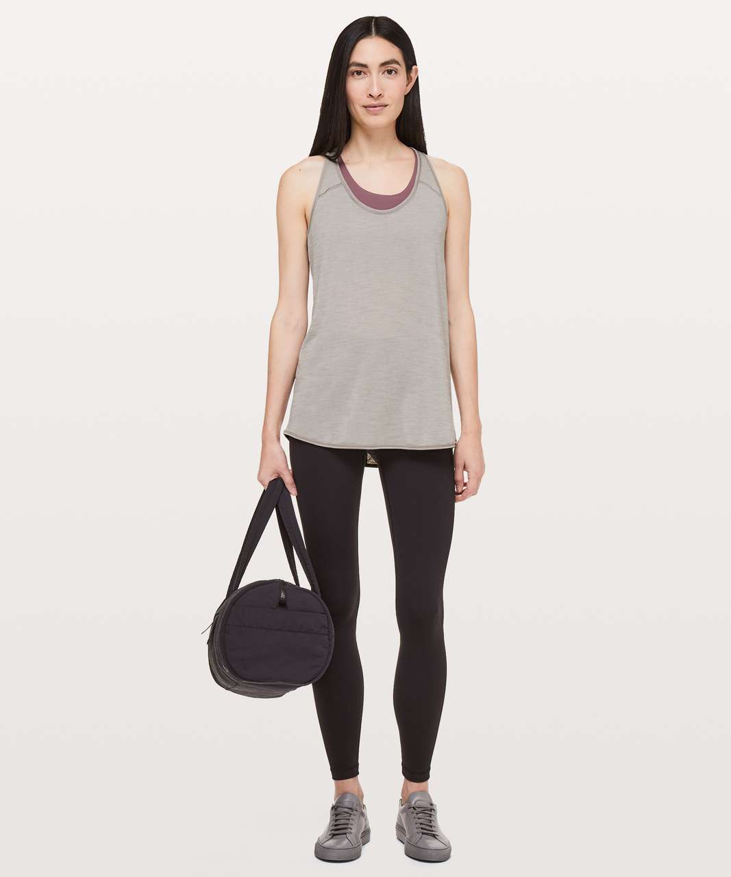 Lululemon Essential Tank - Heathered Dark Chrome