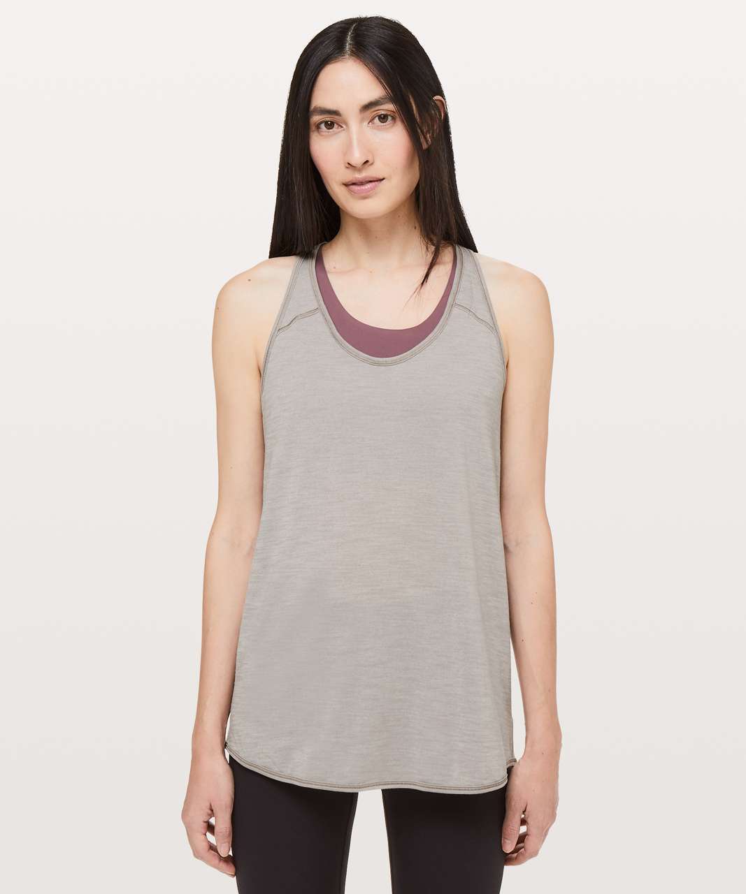 Lululemon Essential Tank - Heathered Dark Chrome - lulu fanatics