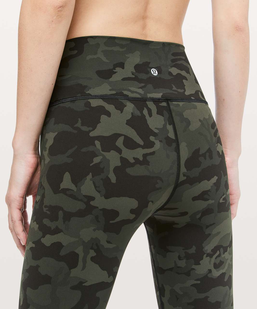 Lululemon Wunder Under Crop (High-Rise) *Full-On Luxtreme 21" - Incognito Camo Multi Gator Green