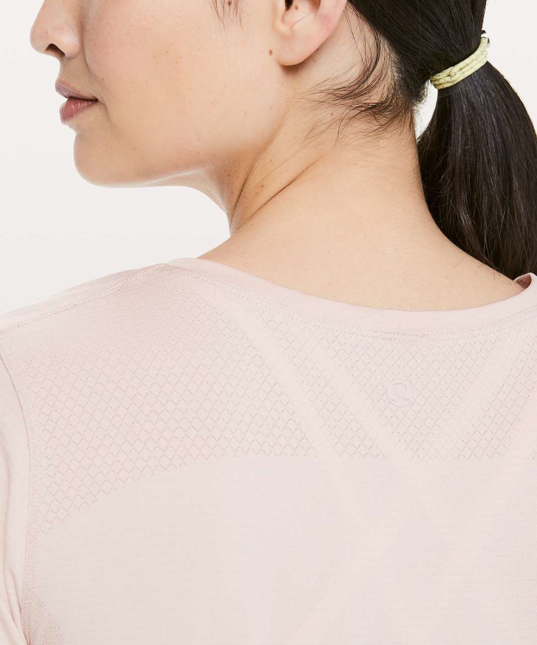 Lululemon Wait For Nothing Short Sleeve - Pink Bliss / White