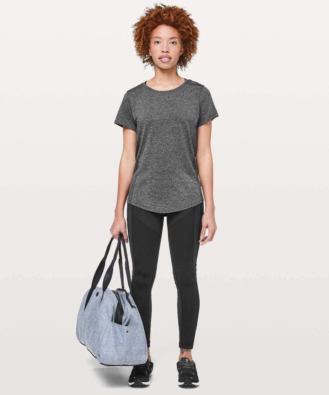 Lululemon Wait For Nothing Short Sleeve - Black / White