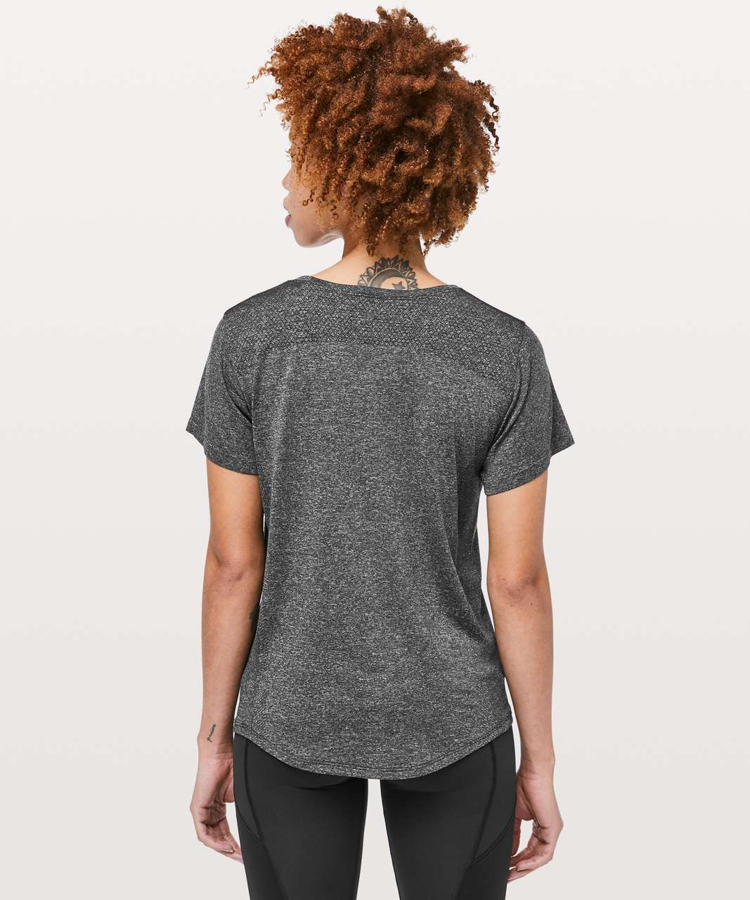 Lululemon Wait For Nothing Short Sleeve - Black / White