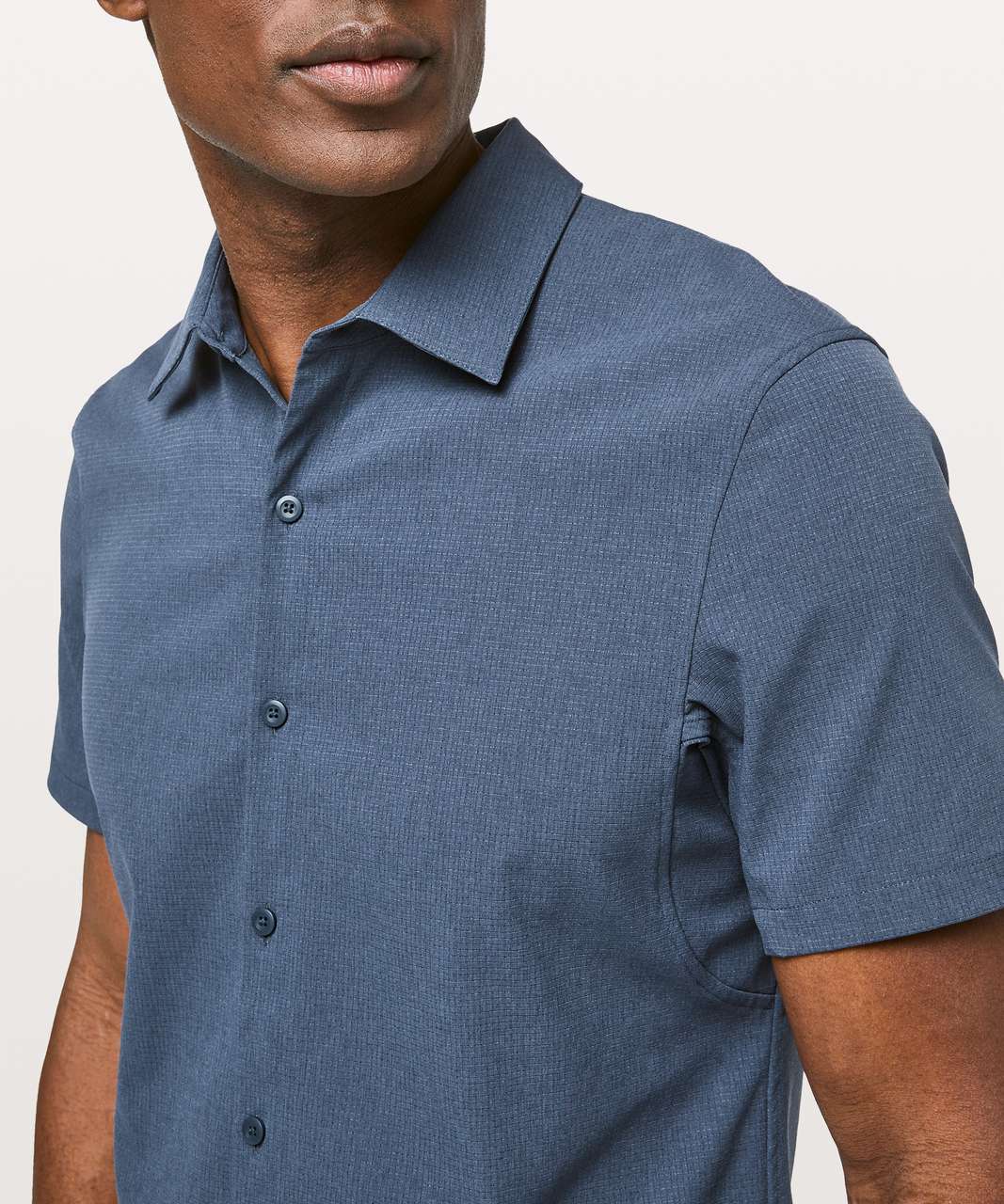 Lululemon Airing Easy Short Sleeve Buttondown - Mach Blue