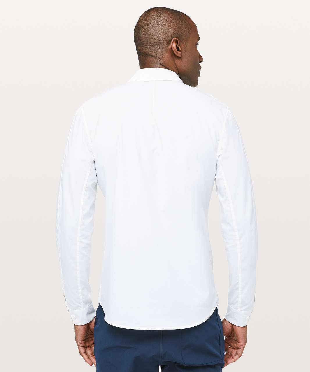 Lululemon Down to the Wire Long Sleeve Shirt - White - lulu fanatics