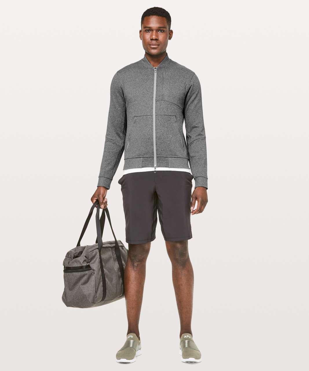 Lululemon City Sweat Bomber *Thermo - Heathered Light Cast