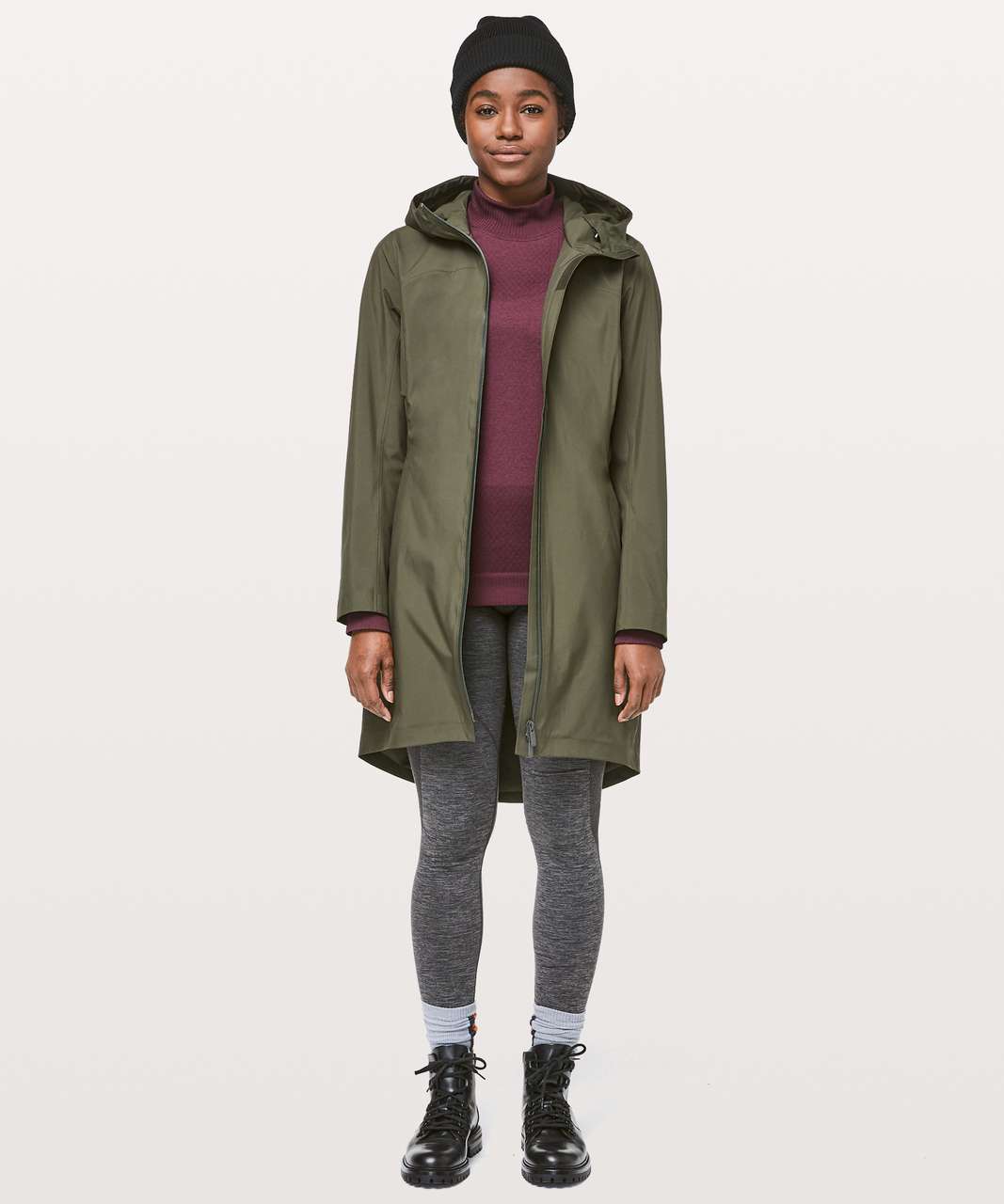 Lululemon Rain Rebel Jacket - Dark Olive