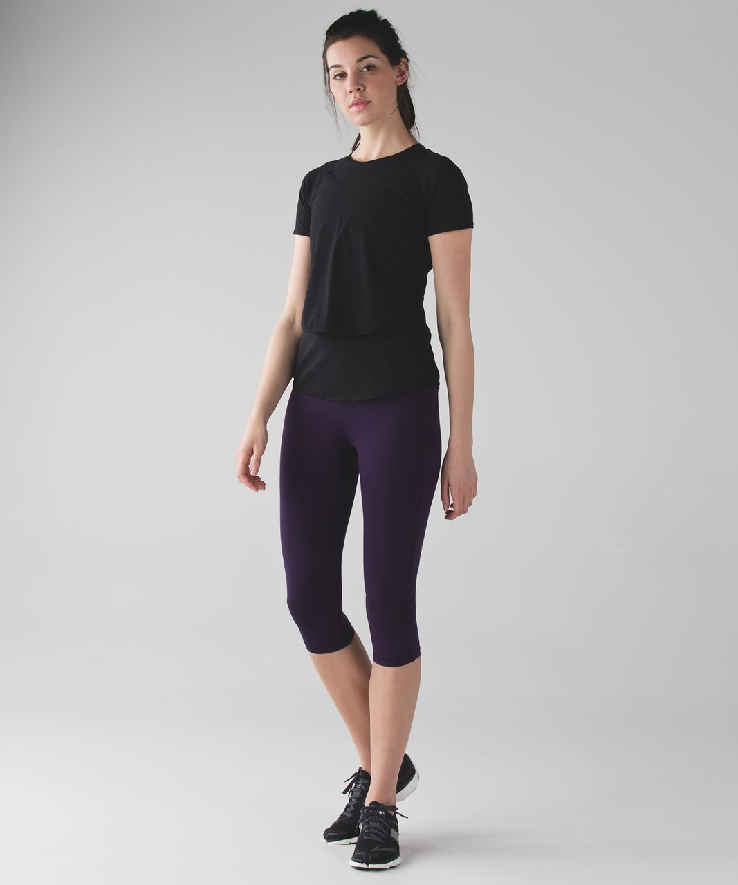 Lululemon Real Quick Crop - Deep Zinfandel