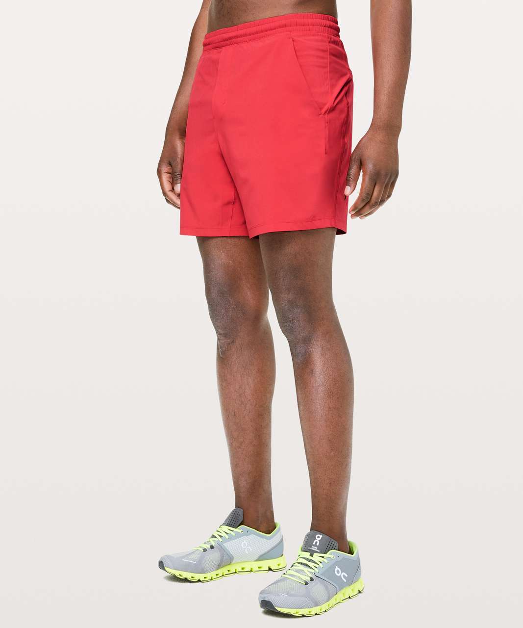 Red Running/Training Shorts - Men's Pace Breaker Linerless Short 7 - Size M | Lululemon