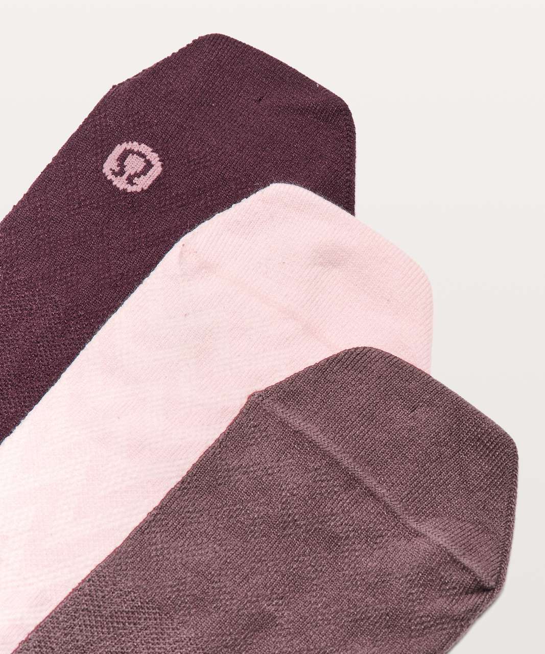 Lululemon On The Fly Sock *3-Pack - Blissful Pink / Antique Bark / Dark Adobe