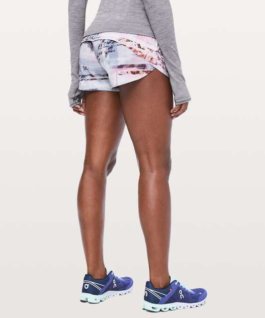 Lululemon Speed Up Short *2.5 - Heritage 365 Camo Deep Coal Multi / Black  - lulu fanatics