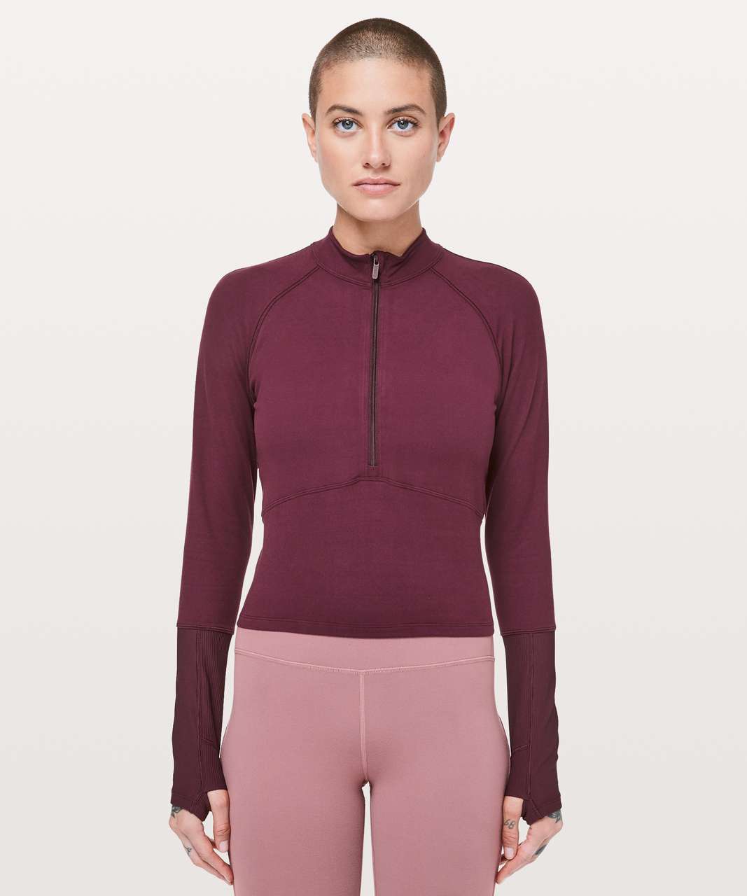 Lululemon Cinch It Long Sleeve - Dusky Lavender - lulu fanatics