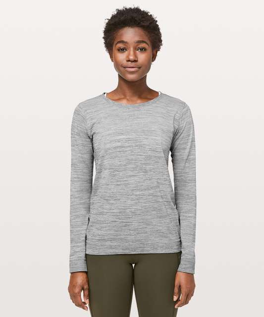 Lululemon Run: Swiftly Tech Long Sleeve - Porcelaine - lulu fanatics