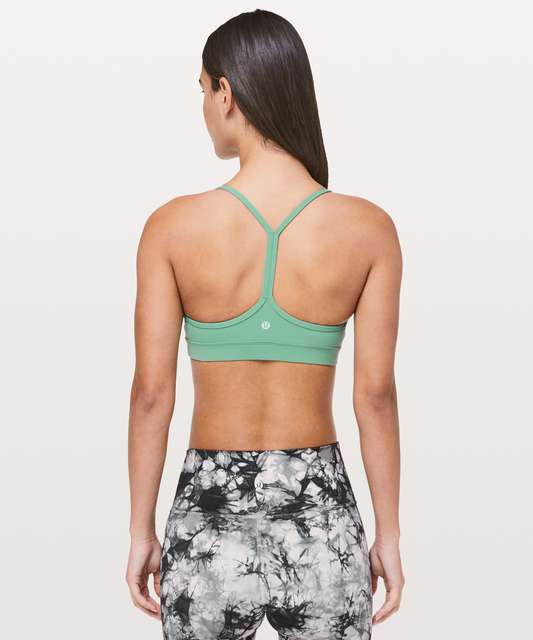 Lululemon Flow Y Bra IV - Foli Manifesto Bali Breeze Tofino Teal - lulu  fanatics