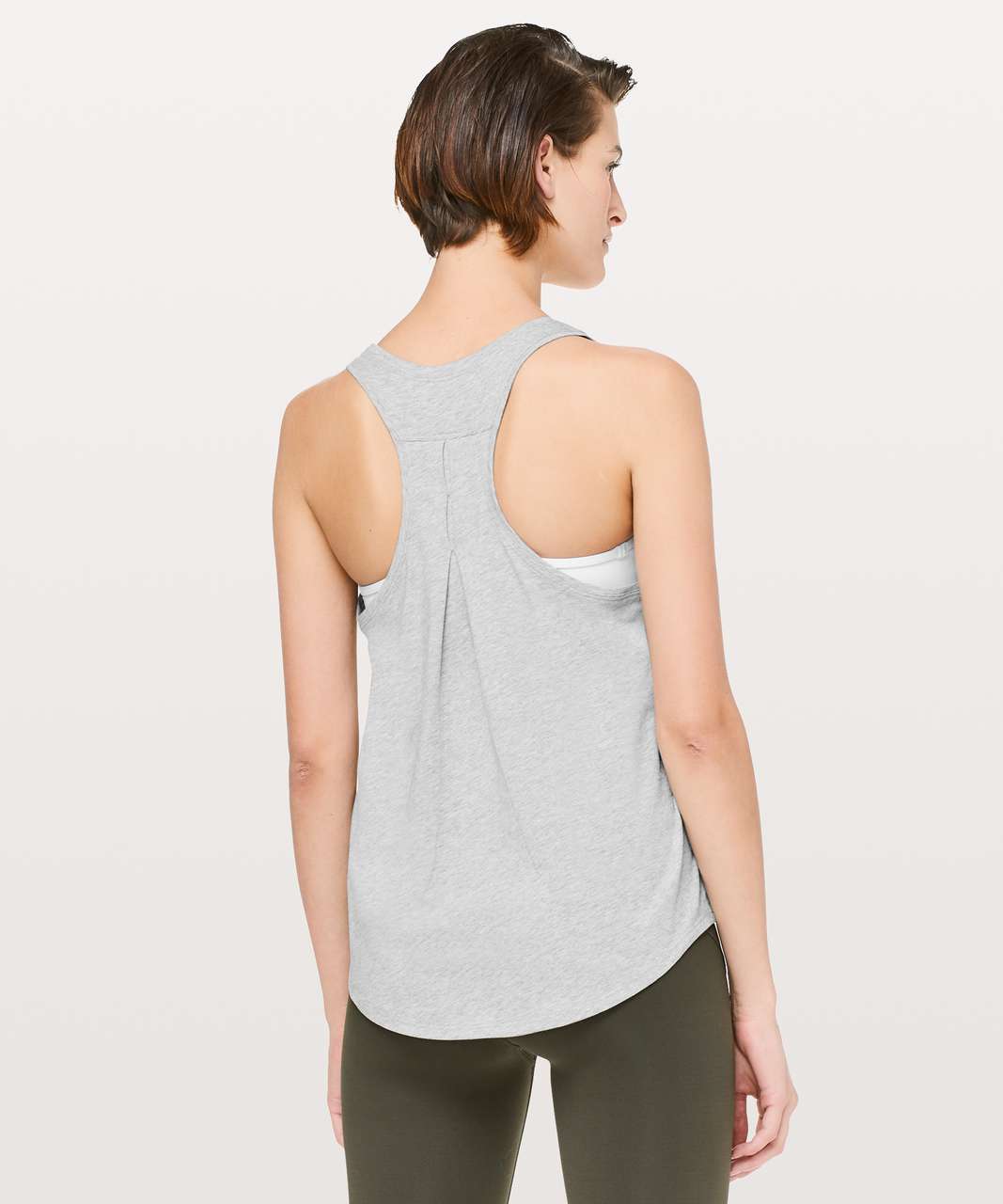 Lululemon Love Tank *Pleated - Heathered Core Light Grey (First Release)