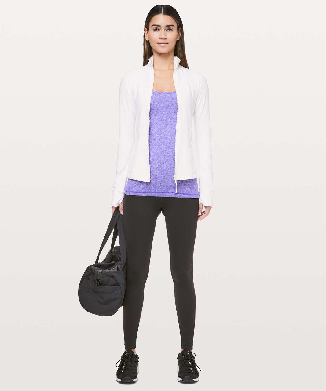 Lululemon Power Y Tank *Luon - Heathered Iris Flower