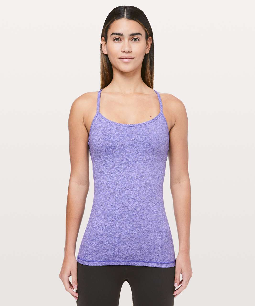 Lululemon Power Y Tank *Luon - Heathered Iris Flower