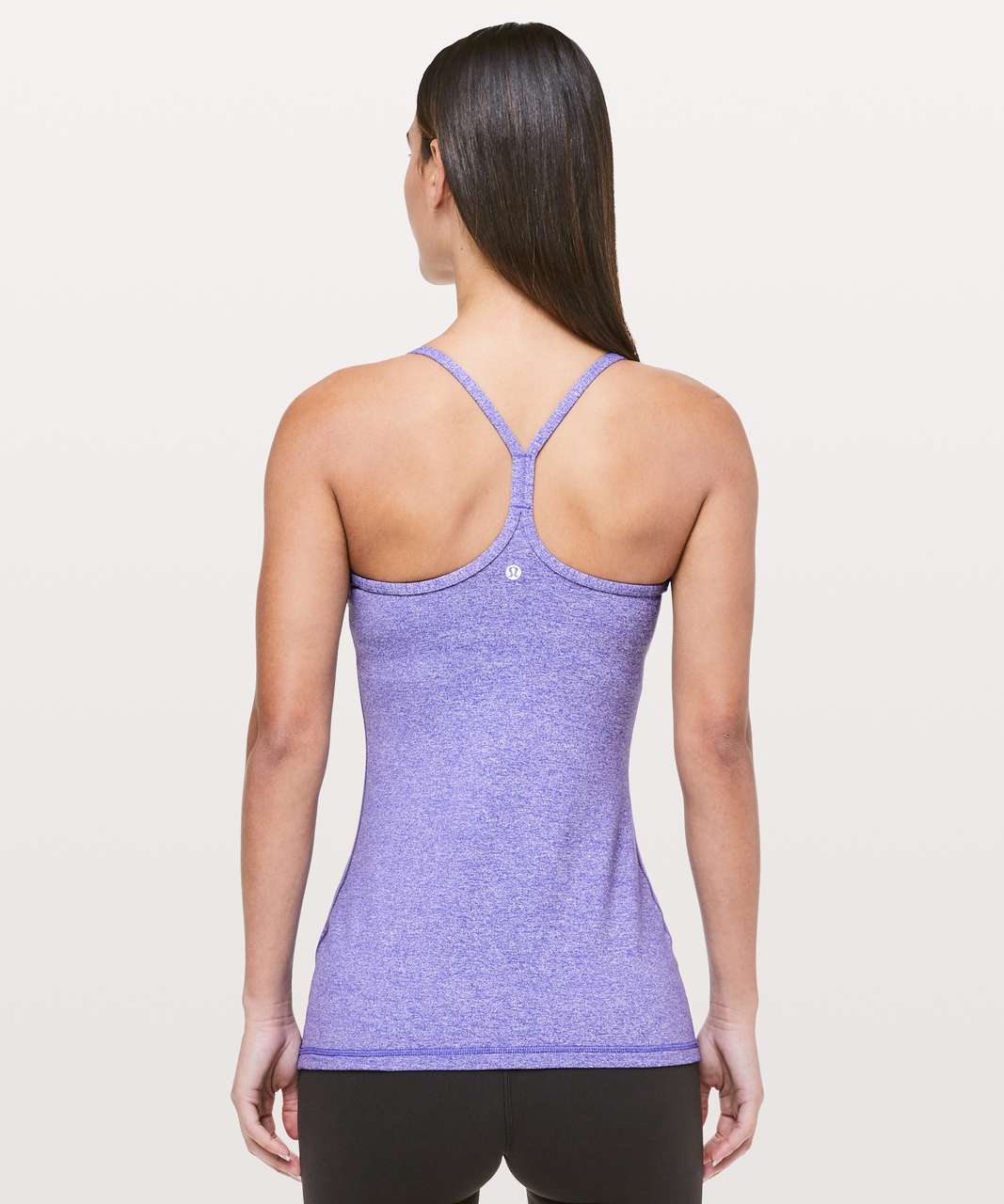 Lululemon Power Y Tank *Luon - Heathered Iris Flower - lulu fanatics