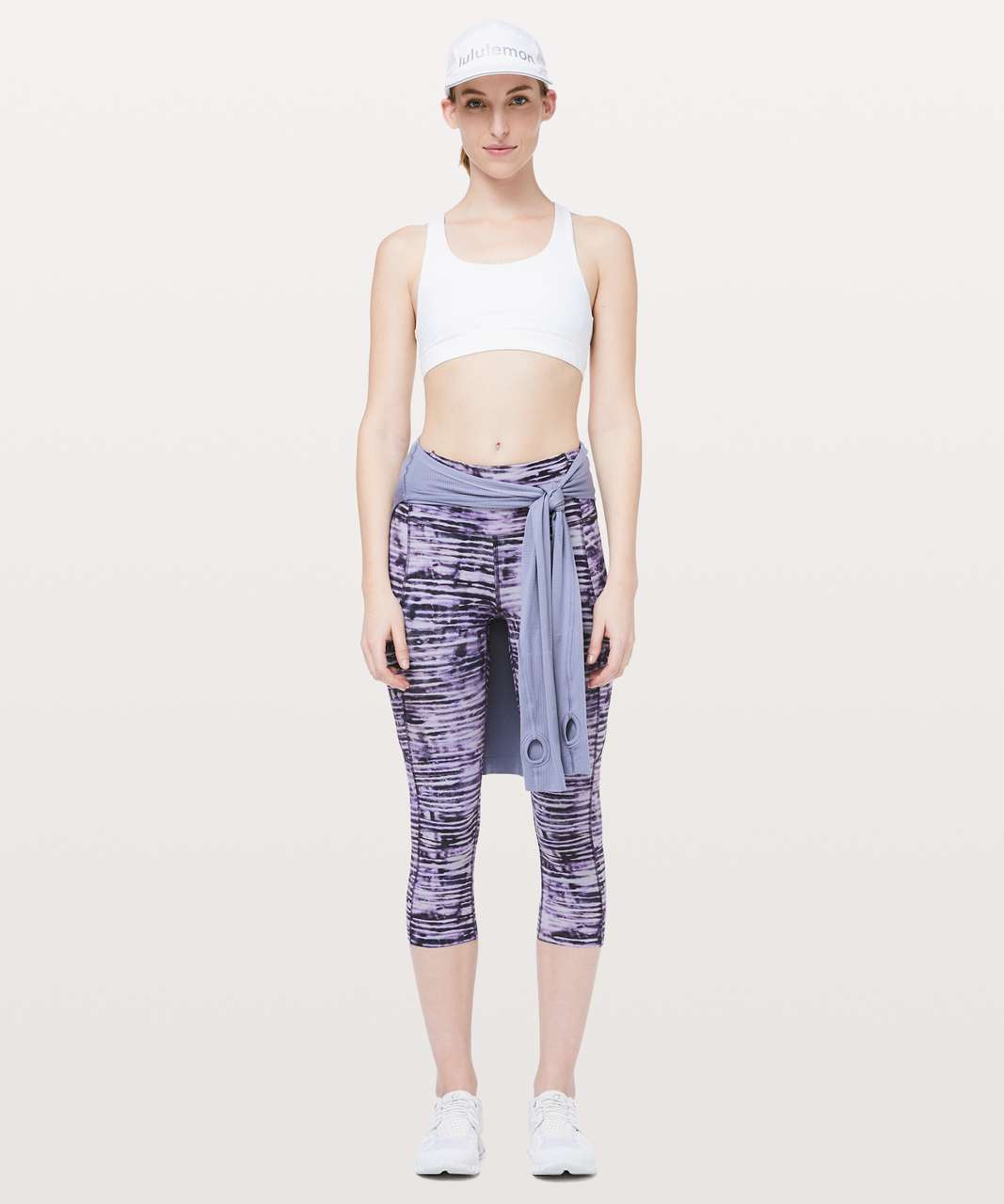 Lululemon SeaWheeze Fast and Free High-Rise Crop 23 - To The Beat  Raspberry Multi - lulu fanatics