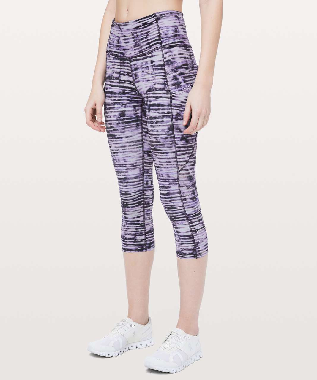 Lululemon Fast and Free High-Rise Crop II 23 *Reflective - Incognito Camo  Multi Grey - lulu fanatics