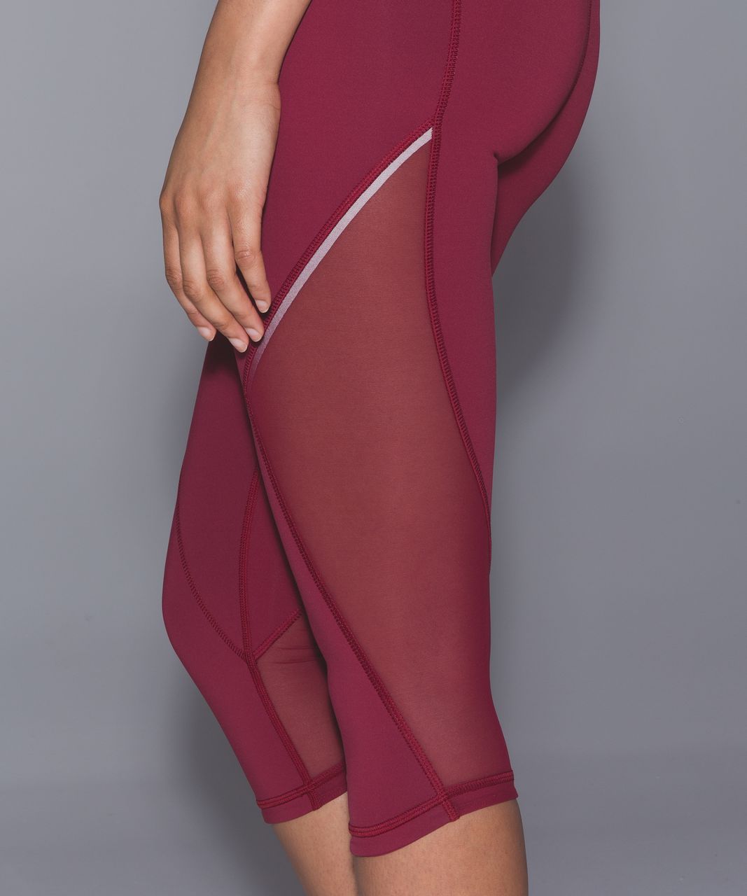 Lululemon Run With The Sun Crop - Rosewood - lulu fanatics