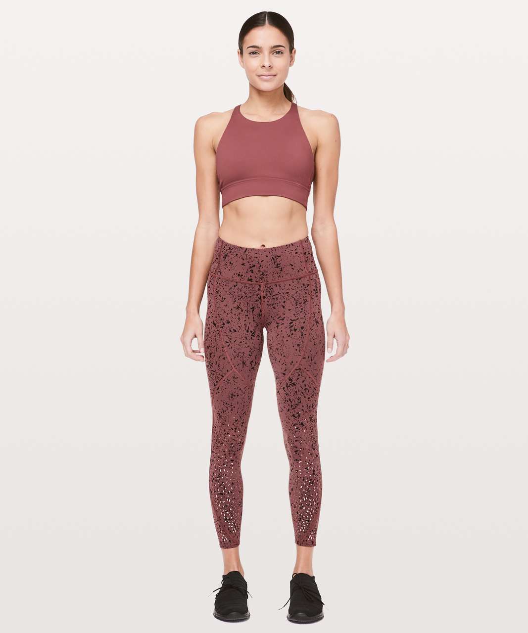 lululemon-splatter-reflective-run-tights-sports-bra - Agent Athletica