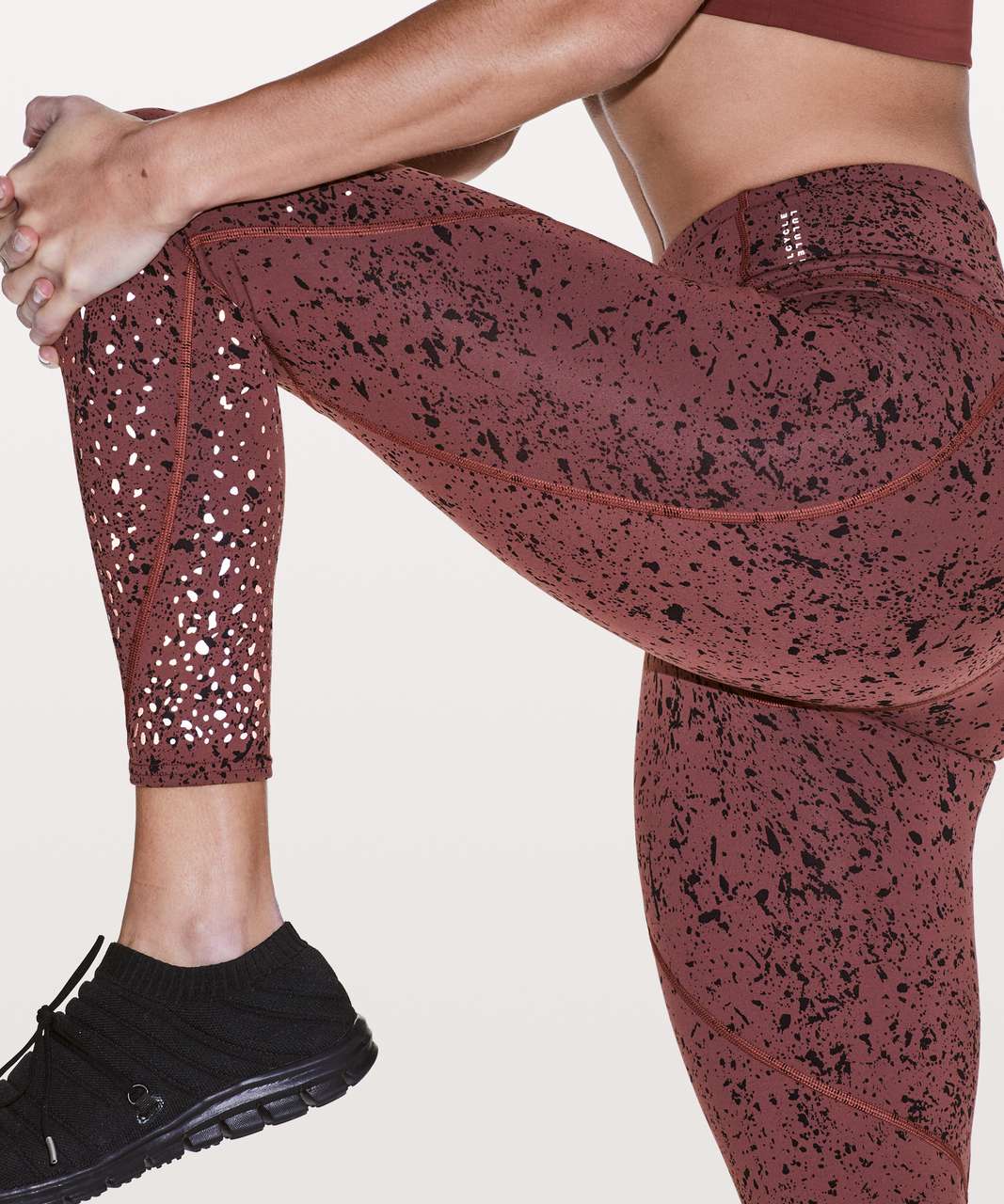 Lululemon To The Beat Tight Reflective 24" *lululemon X SoulCycle - Tempo Splatter Adobe Dust Black