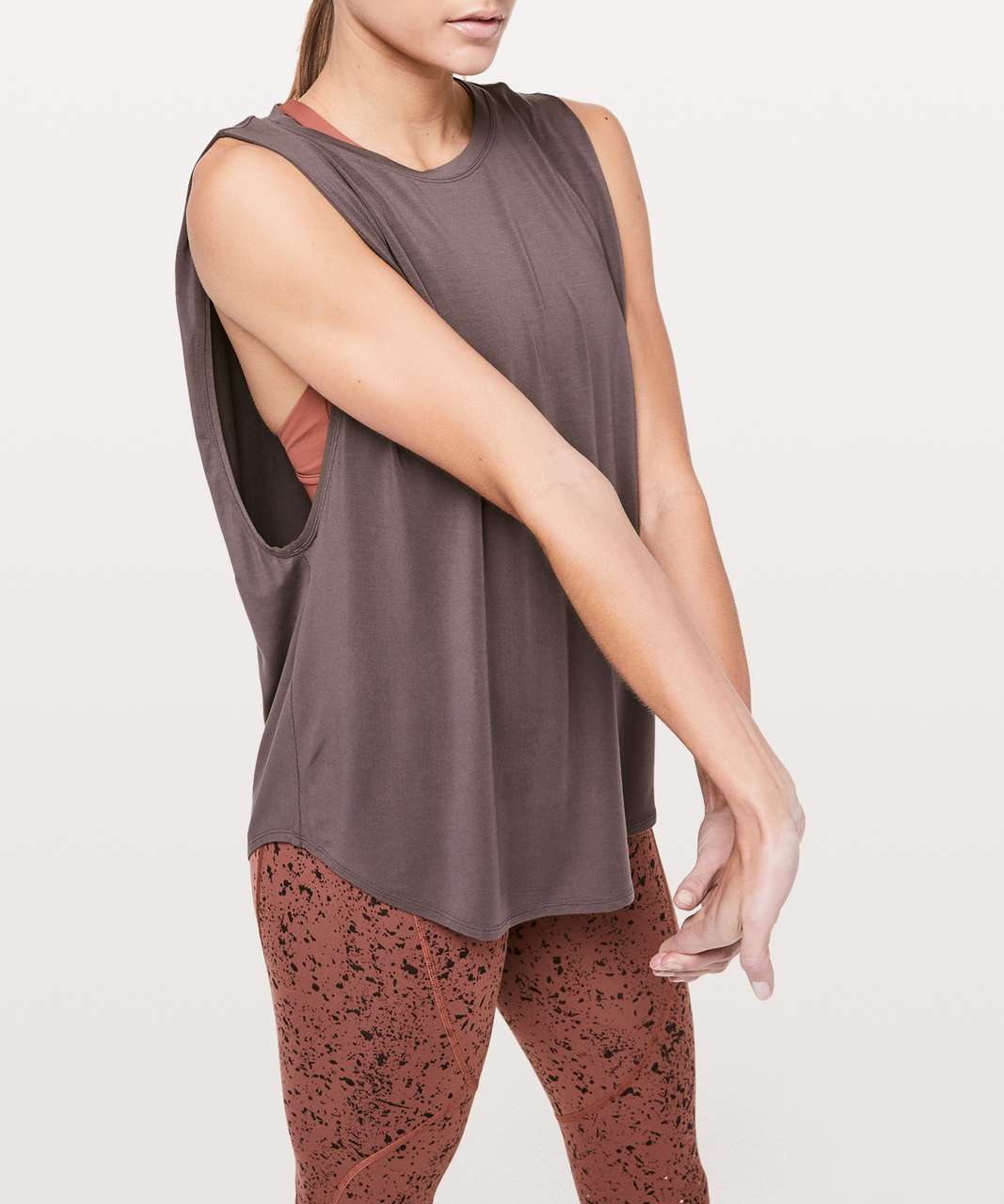 Lululemon Ride & Reflect Muscle Tank *lululemon X SoulCycle - Purple Taupe