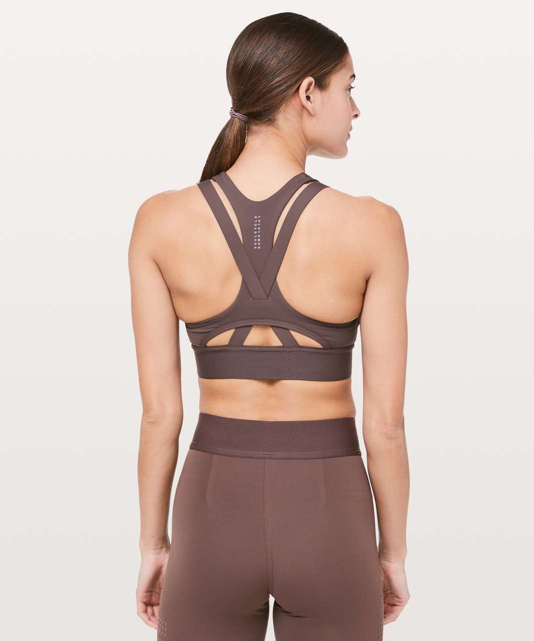 Lululemon To The Beat Bra *lululemon X SoulCycle - Purple Taupe