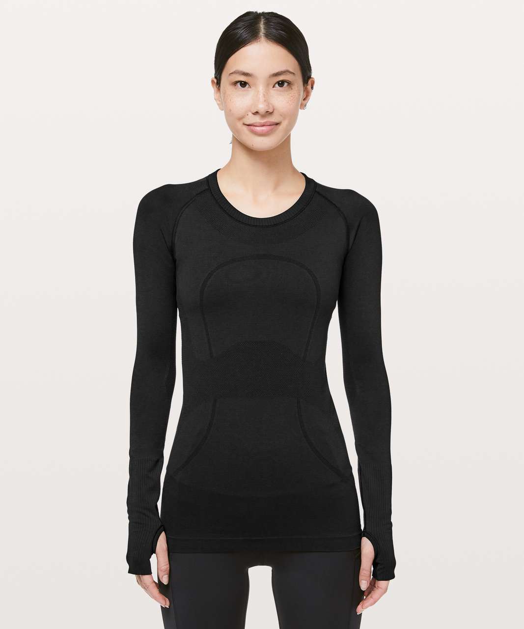 Lululemon Swiftly Speed Long Sleeve - Black / Black / Black - lulu