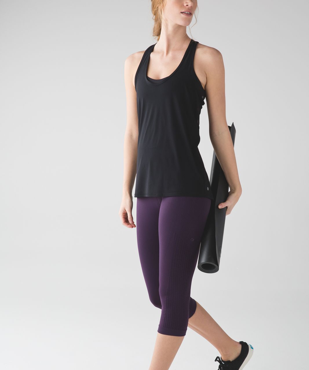 Lululemon Flow & Go Crop - Deep Zinfandel