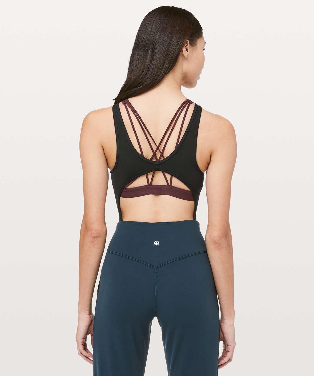 Women's Lululemon Balance and Resist Bodysuit - Grey and White