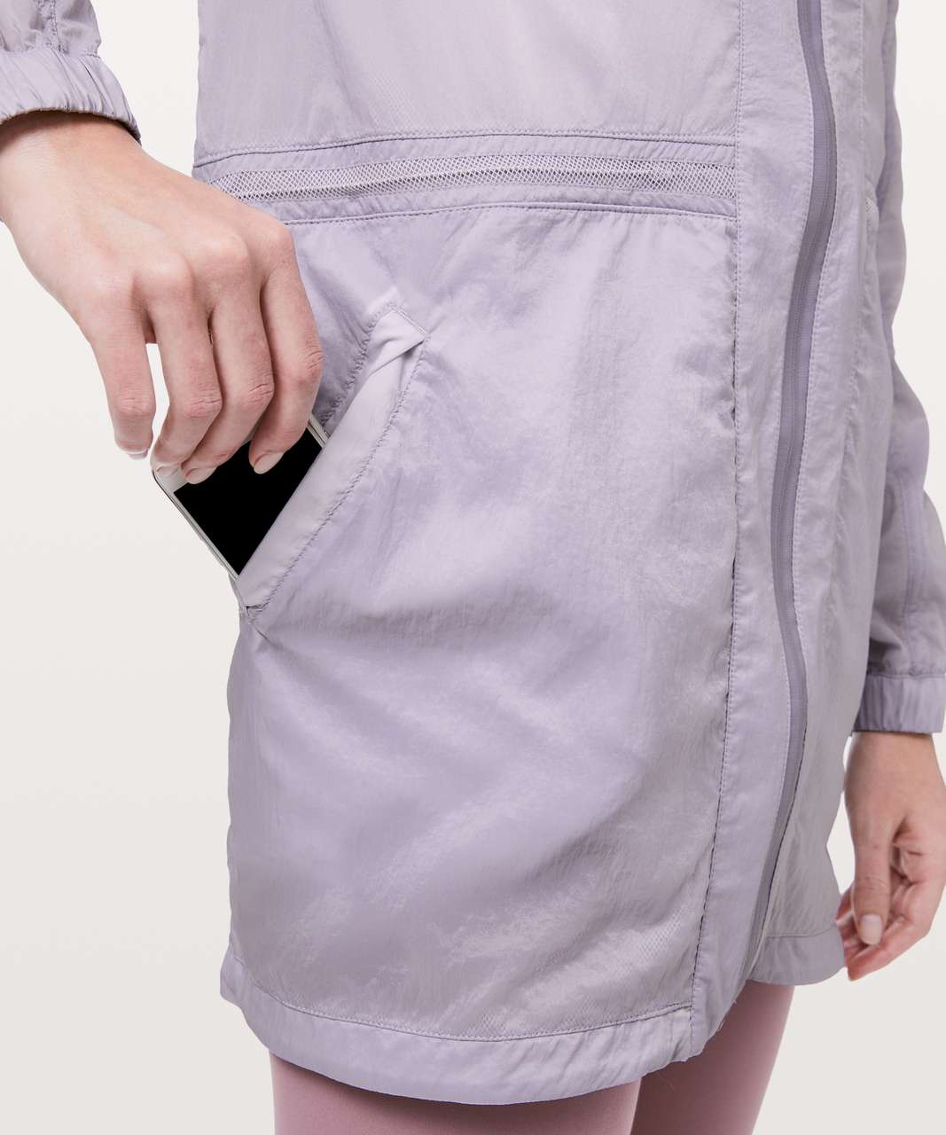 Lululemon In The Clear Jacket - Silver Lilac