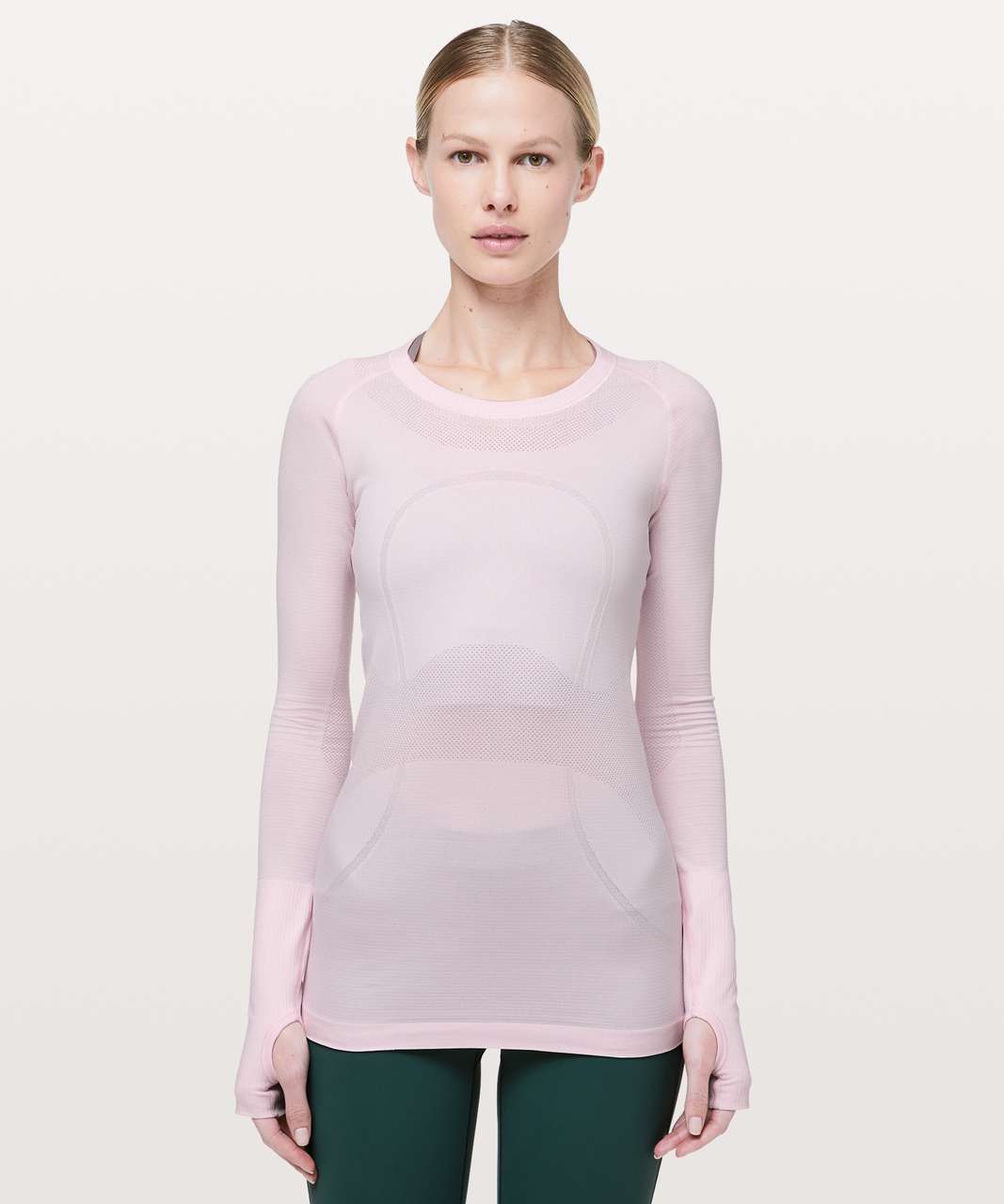 Lululemon Swiftly Tech Long Sleeve Crew - Pink Glow / Pink Glow - lulu  fanatics