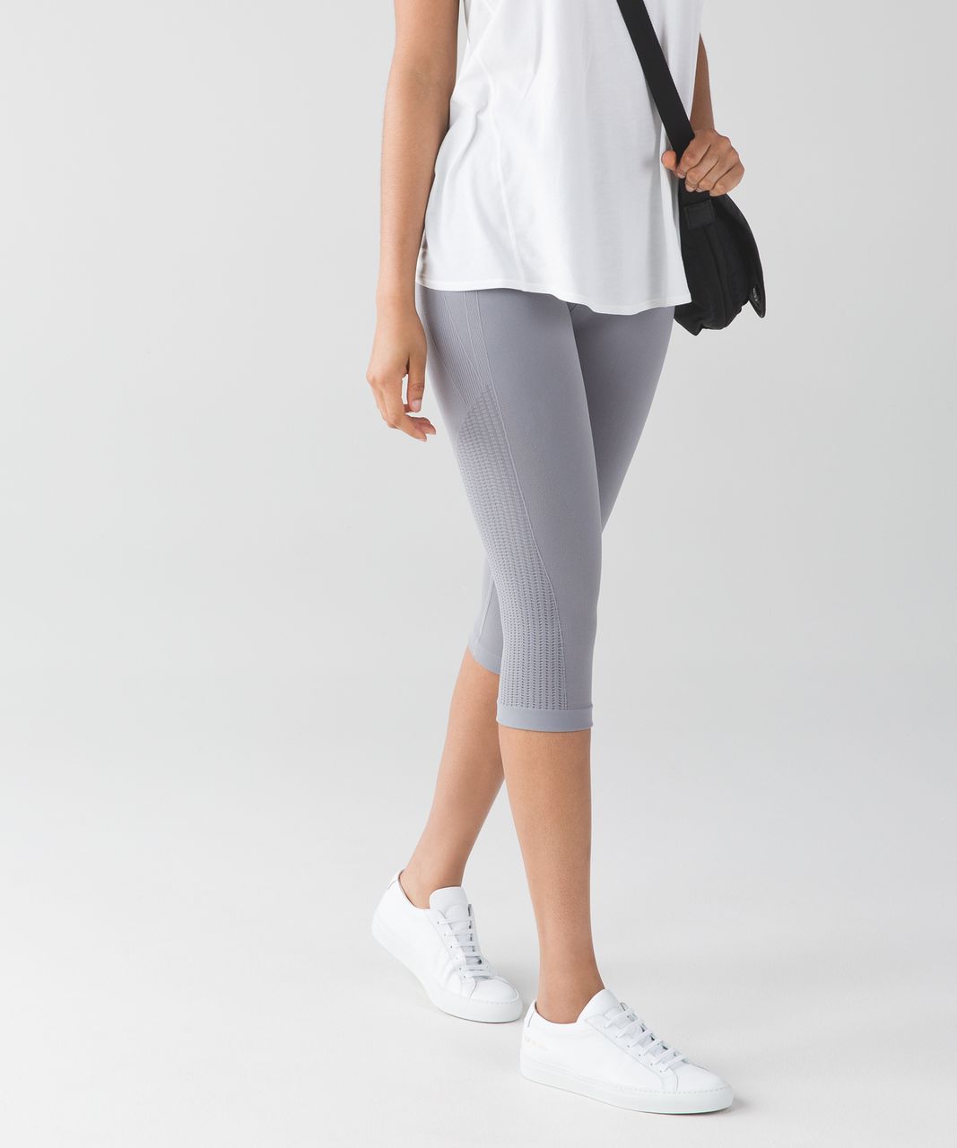 Lululemon Flow & Go Crop - Battleship - lulu fanatics