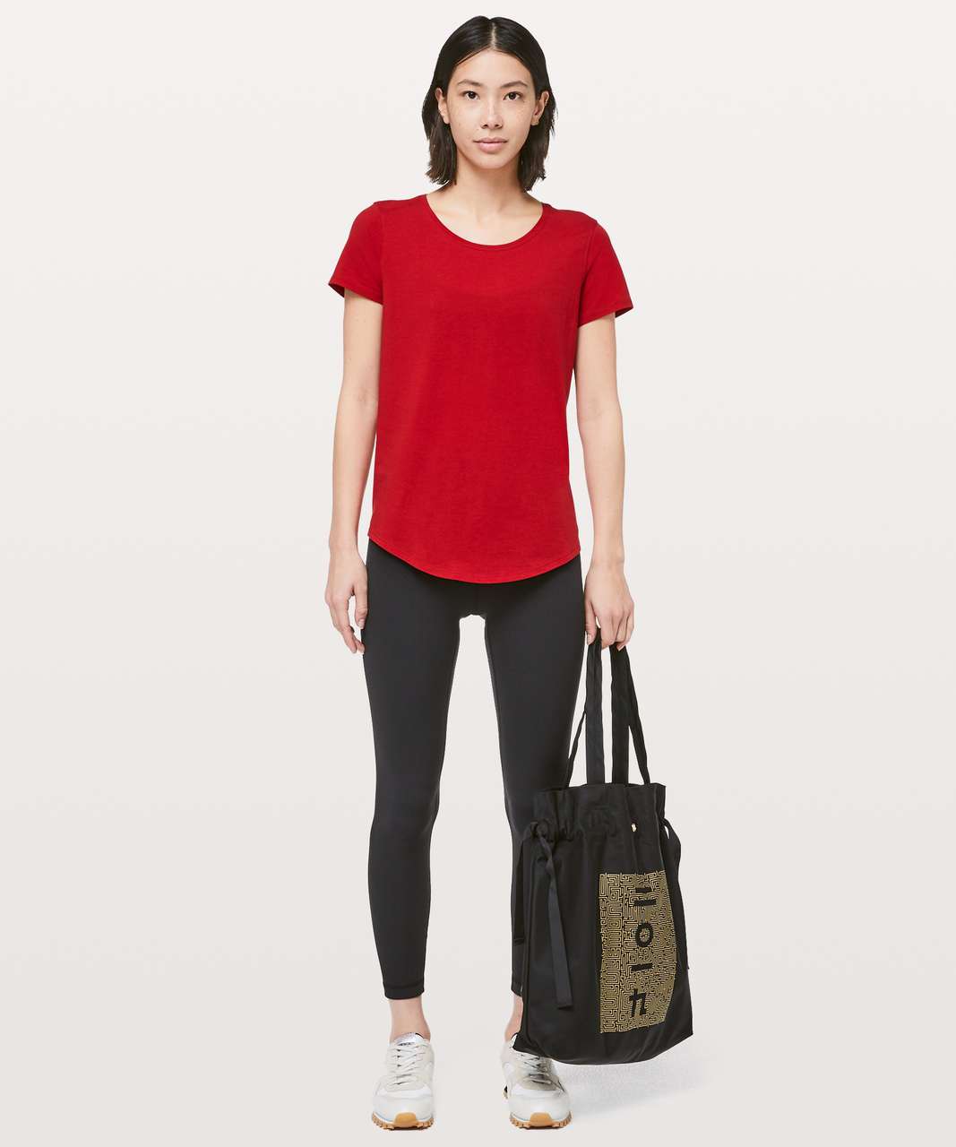 Lululemon Love Tee V - Dark Red - lulu fanatics