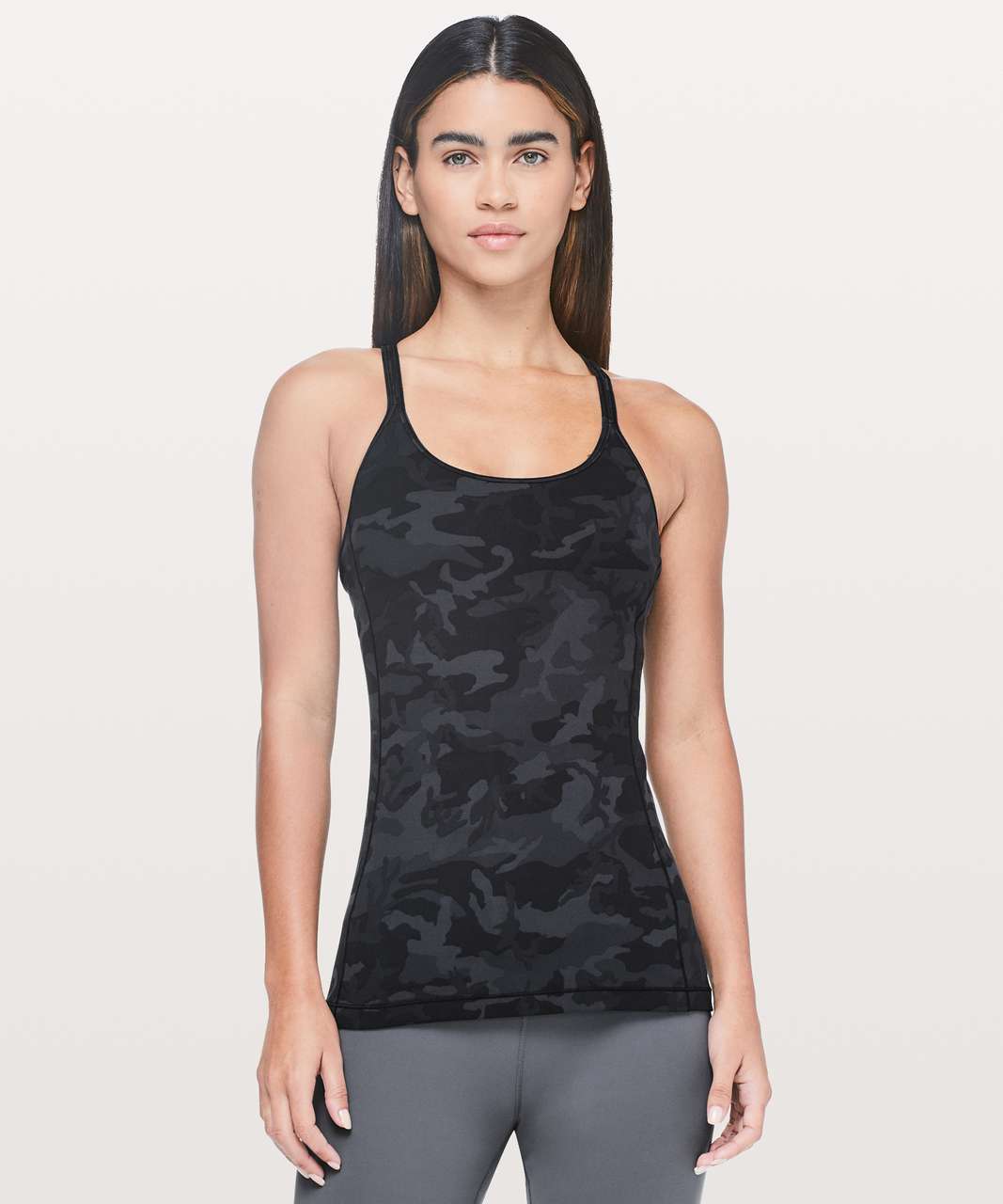 Lululemon Free To Be Tank *everlux In Formation Camo Deep Coal